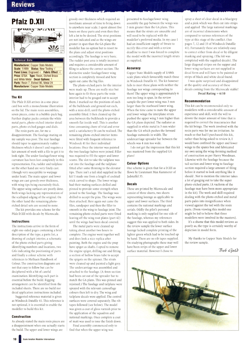 Scale Aviation Modeller International 1999-01